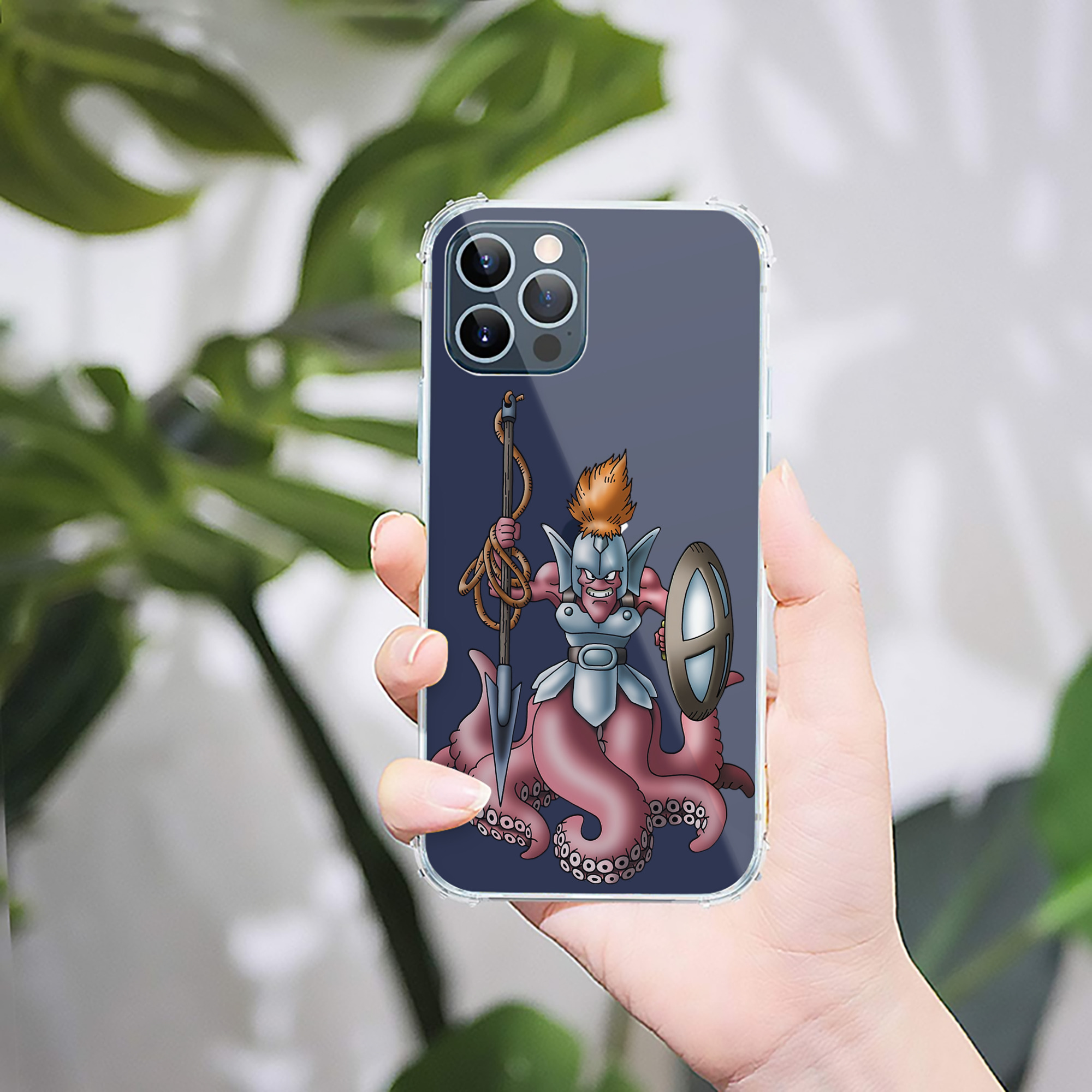（画像用） ドラゴンクエスト Doragon Kuesuto Dragon Quest 【iPhone 12シリーズ対応】透明スマホケース（クリアソフトケース）